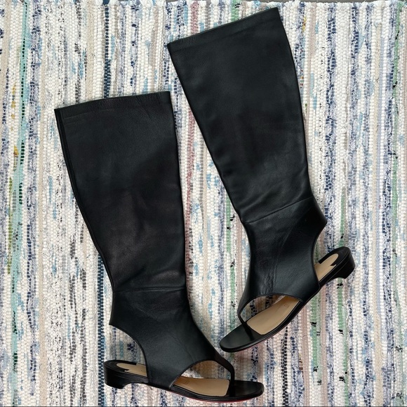 Christian Louboutin From Sand Flat Leather Sandals - Picture 2 of 16